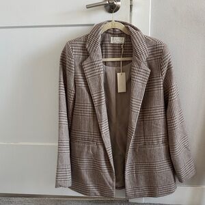 Elegant Plaid Blazer for Women